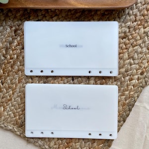 Custom A6 Cash Envelope: Laminated Vellum Sinking Funds