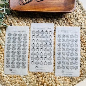 Fall Savings Challenge Tracker: A5/A6 Laminated Vellum Inserts