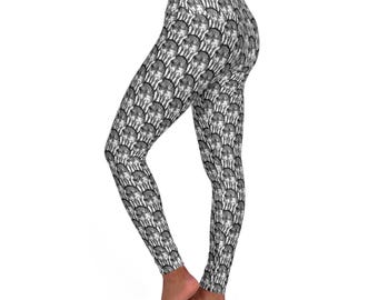 Zebra Print High Waisted Leggings: Safari Yoga Style