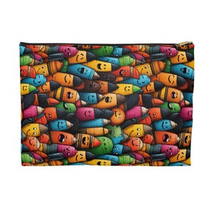 Faces Theme Pencil Case, School Supplies, Teacher Gift, Kids Stationery Pouch, Colorful Writing Tool case, School Supplies, pencil cases