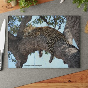 Leopard cutting board, Charcuterie board, chopping board, cheese board, custom board, for her, kitchen, mothers day, Glass Cutting Board