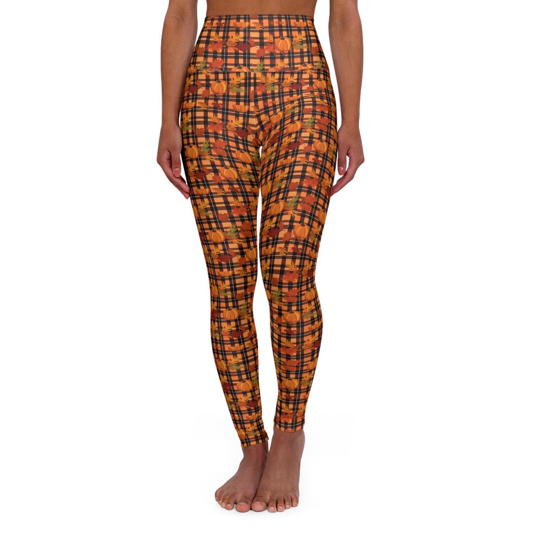 Pumpkin Yoga Leggings, Chai Latte Season Leggings, Pumpkin Spice Season ...