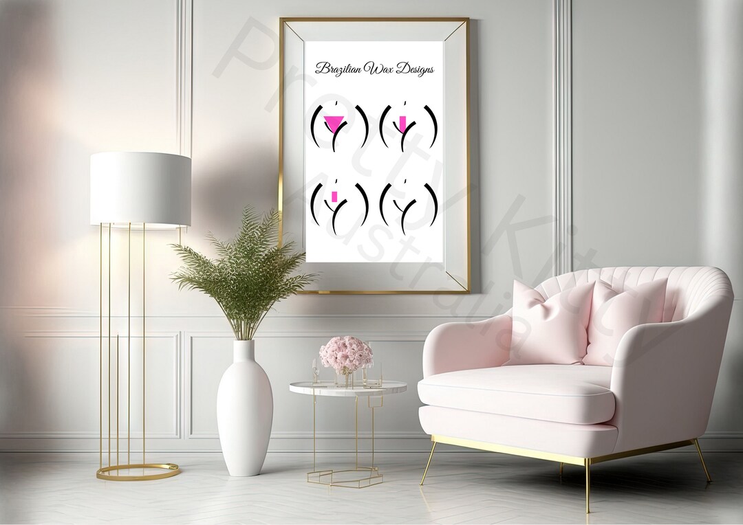 Brazilian Wax Designs-salon Decor-wall Art-prints-esthetician-salon