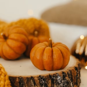 Pumpkin Candle, Beeswax Candles, Pumpkin Shape Candle, Organic Candles, Fall Decorations, Halloween Decor