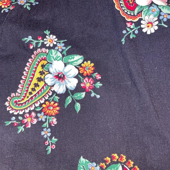 INSANE plus size volup antique 1920s black floral… - image 3