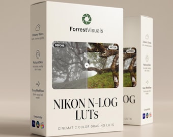 Nikon N-Log LUTs | Cinematic Color Grading Presets for DaVinci Resolve, Premiere Pro & Final Cut | Z6 Z8 Z9 Film Video LUTs
