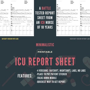 ICU Report Sheet