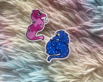 Worm On a String Sticker