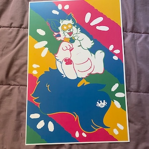 Color Pop ; 12&quot;x18&quot; Furry Art Print