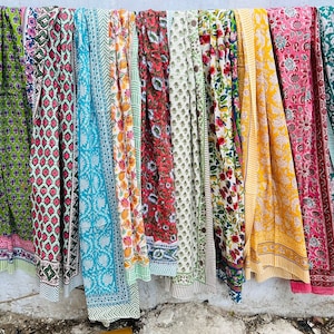 Floral Cotton Voile Beach Sarong: Lightweight Swimsuit Cover-Up