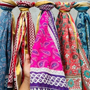 Hand Block Print Cotton Sarong: Beach Coverup Scarf