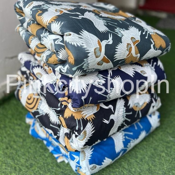 Beau tissu imprimé Vogel Schwan, tissu par cour, tissu en gros, chemises dessus kimono caftan tissu, tissu de coton décor maison