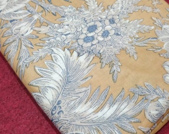 Floral Print Cotton Fabric: Ethnic Indian Dressmaking Material By The Yard