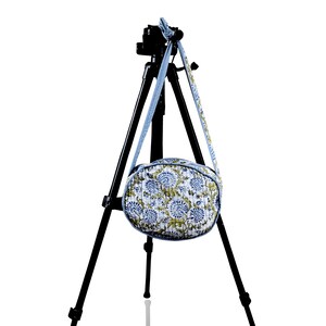 Bolso de mano con estampado de bloques para mujer, bolso único cosido a mano de algodón puro, bolso de mano para maquillaje, bolso de hombro de viaje, bolso elegante, bolsillo para teléfono móvil