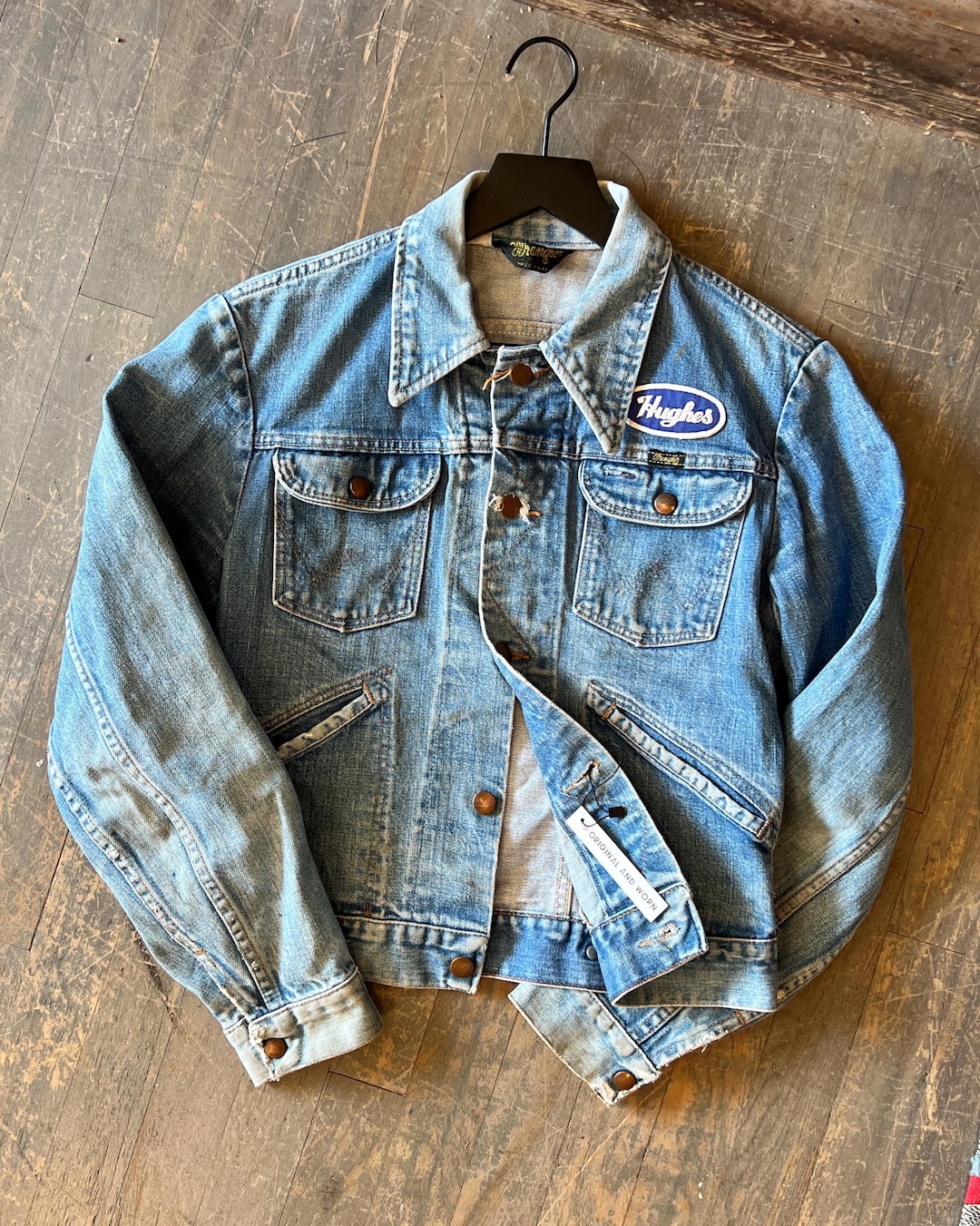 60s　 wrangler　11mwz　denimjacket Vintage 60s Blue Bell Wrangler 11MJZ Denim Jacket Size 34