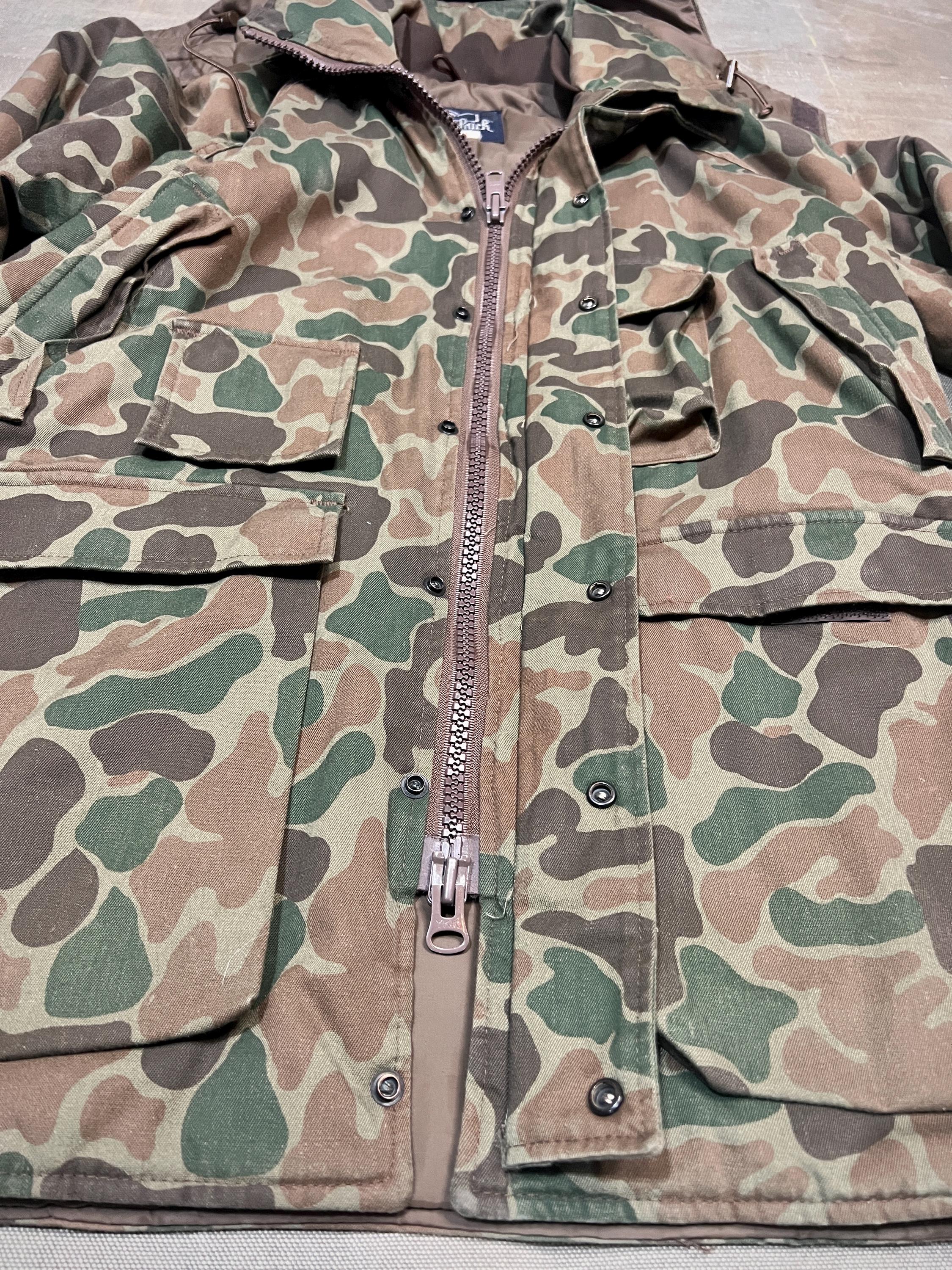 Vtg 80s Woolrich Duck Camo Hunting Streetwear Jacket Made in USA