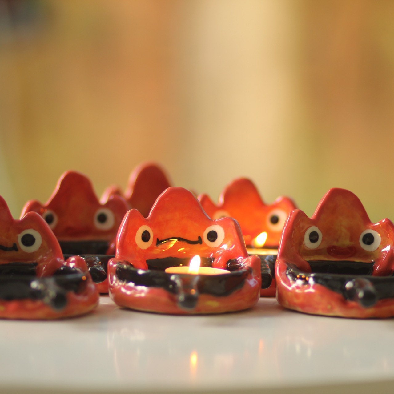 Pre-order Calcifer Candle Holder Howl's Moving Castle - Etsy UK