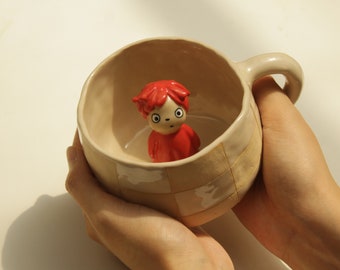 Pre-order Cute Little Girl Handmade Ceramic Mug