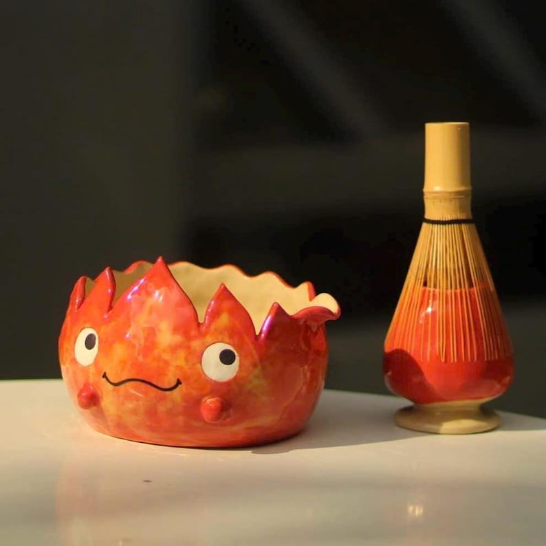 Fire Demon Handmade Ceramic Matcha Set