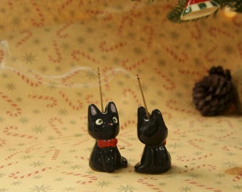 Pre-order Cat Handmade Ceramic Incense Holder,Unique Anime Gift,Home Decor,Valentine Gift,Meditation Gift,Adorable Incense Holder for Sticks