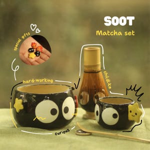 Vorbestellung Ruß handgemachte Keramik Matcha Schüssel, Valentinstag Geschenke, Geschenke für Freundin, Geburtstag Einzigartiges Geschenk-Höhe: 3,1 Breite 4,3 Zoll