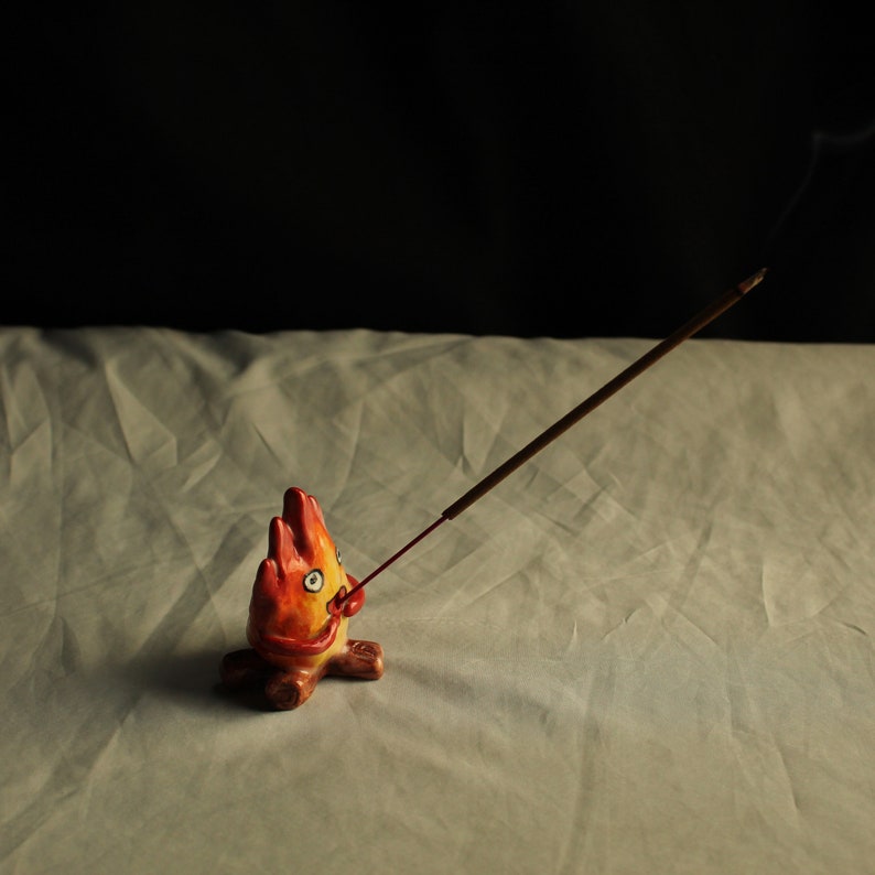 Noface Man Totoro Incense Holder for Sticks Calcifer Jiji Etsy