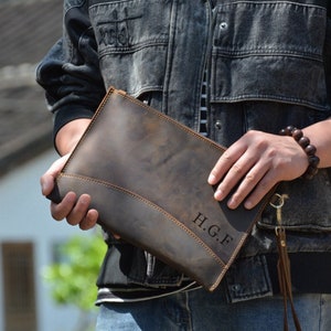 Men's Fashion Leather Clutch Purse