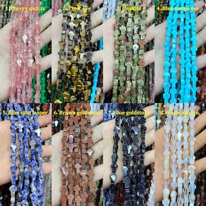 Gemstone Cross Beads for DIY Jewelry Making, 8x12mm, Bulk Wholesale Beads, Prayer Jewelry Supplies