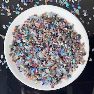Undrilled Mini Crystal Chips, Mixed Gemstone Chips Bulk, Assorted Crystals, Rainbow Stone Chips, Crystal Gift, Wholesale