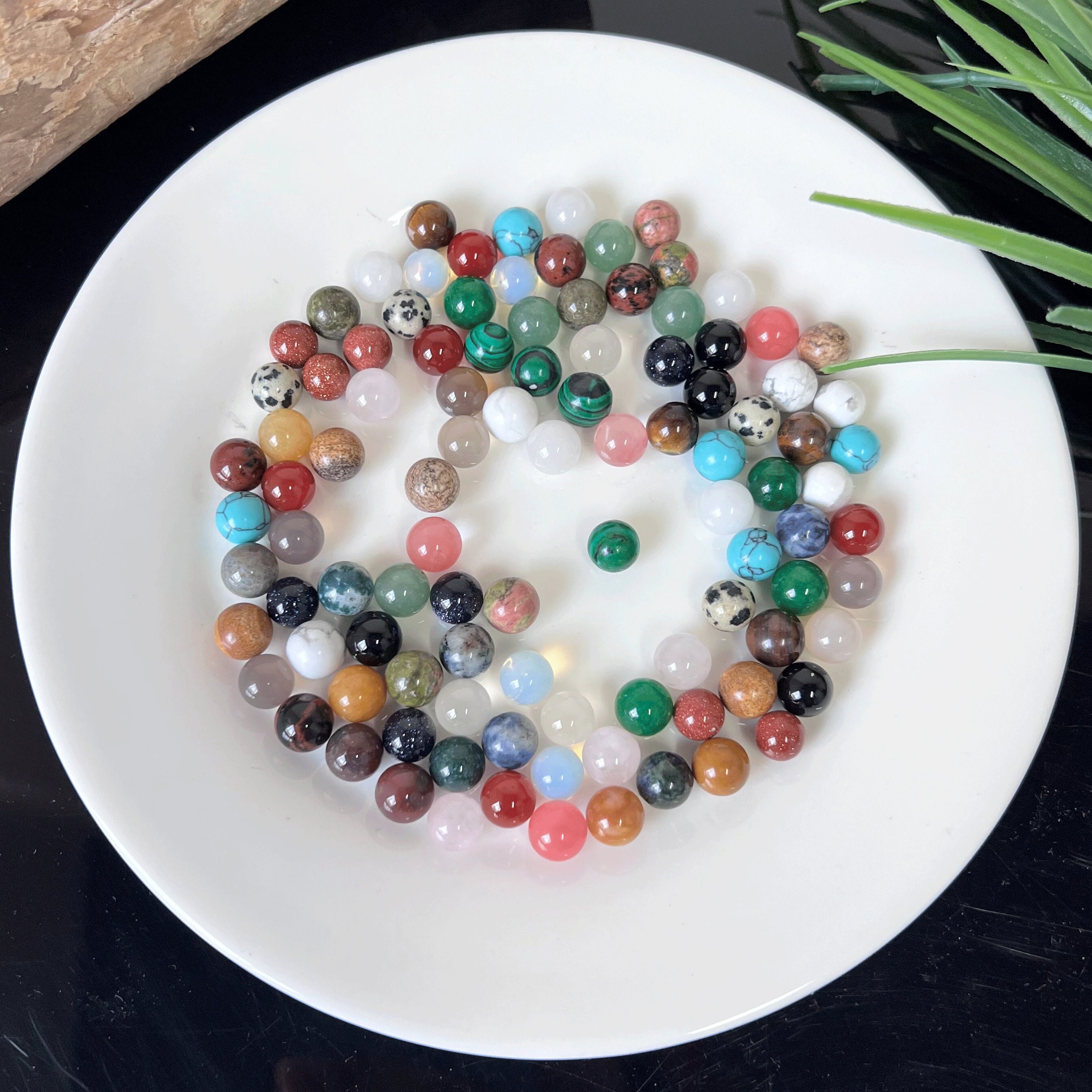 Bulk 8mm Mini Crystal Sphere, Small Round Gemstone Ball, Mix Quartz Crystal Sphere Set, Mystery Crystal, Healing Stone Sphere, Crystal Gift