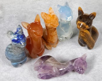 Figurine d'alpaga en cristal de 60 cm : animal de guérison Reiki, cadeau en cristal pour la décoration de la maison