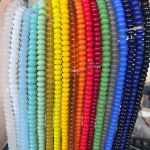 8mm Crystal Glass Rondelle Beads Wholesale