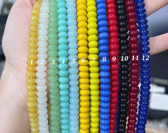 8mm Crystal Glass Rondelle Beads Wholesale