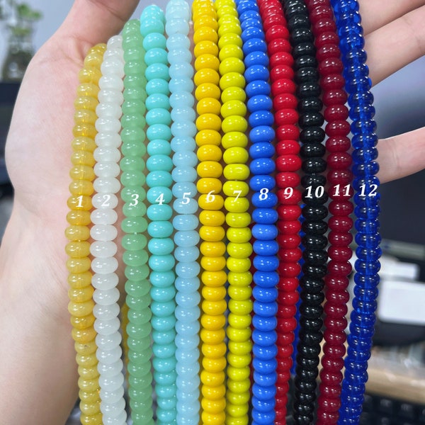 8mm Crystal Glass Rondelle Beads Wholesale