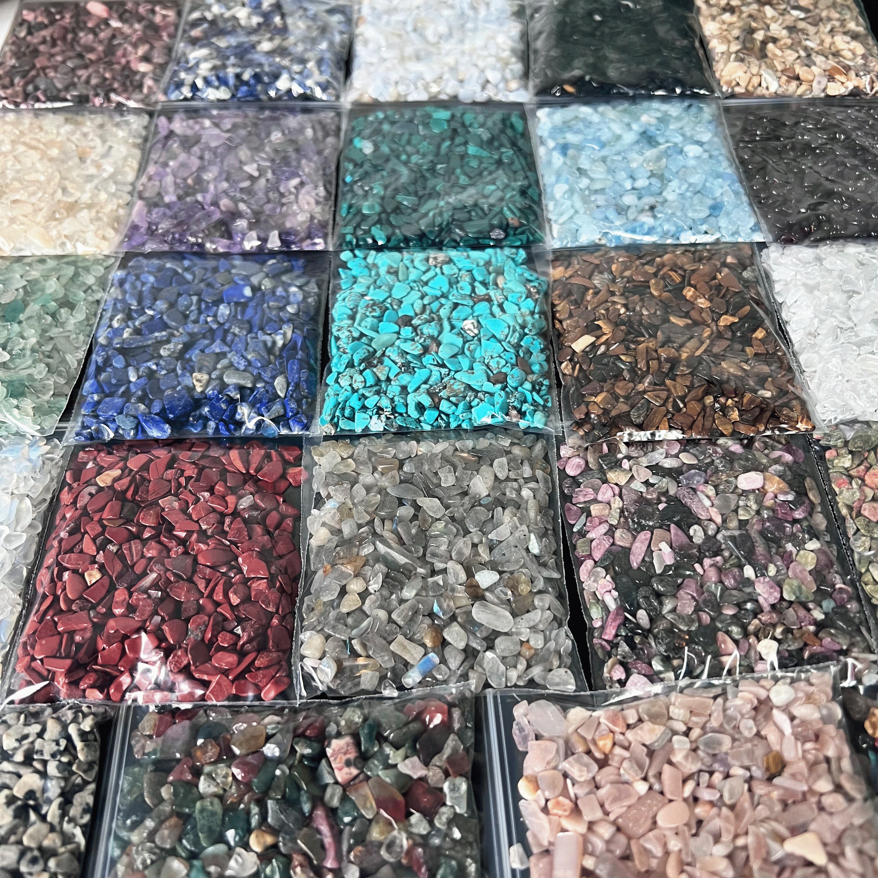 Stone Cheaps Mini Crystal Chips Bags, Bulk Gemstone Chips, Undrilled Stone Chips ...
