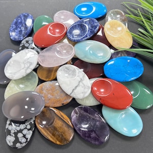 Worry Stone Crystal, Hand Carved Gemstone Worry Stone, Anxiety Relief Crystal, Pocket Palm Stone, Healing Crystal Gift, Wholesale Crystal
