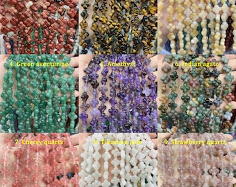 Cuentas de trébol de cuatro hojas de 14 mm, cuentas de trébol de piedras preciosas talladas en 3D, amuletos con forma de flor de la suerte para hacer joyas de bricolaje al por mayor