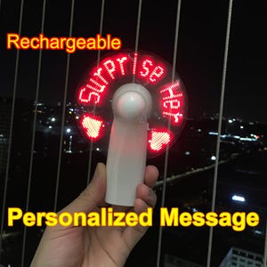 Personalize Hand Fan,Fan Party Favor,Led Fan,Birthday Fan,Personalise Fan,Fan For Wedding