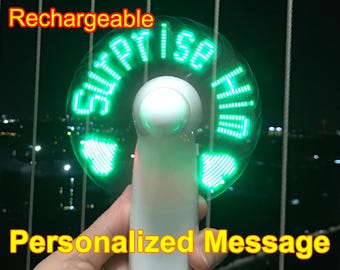 Light Up Fan,Personalize Fan,Fan Party Favor,Birthday Fan,Message Led Hand Fan,Led Hand Fan