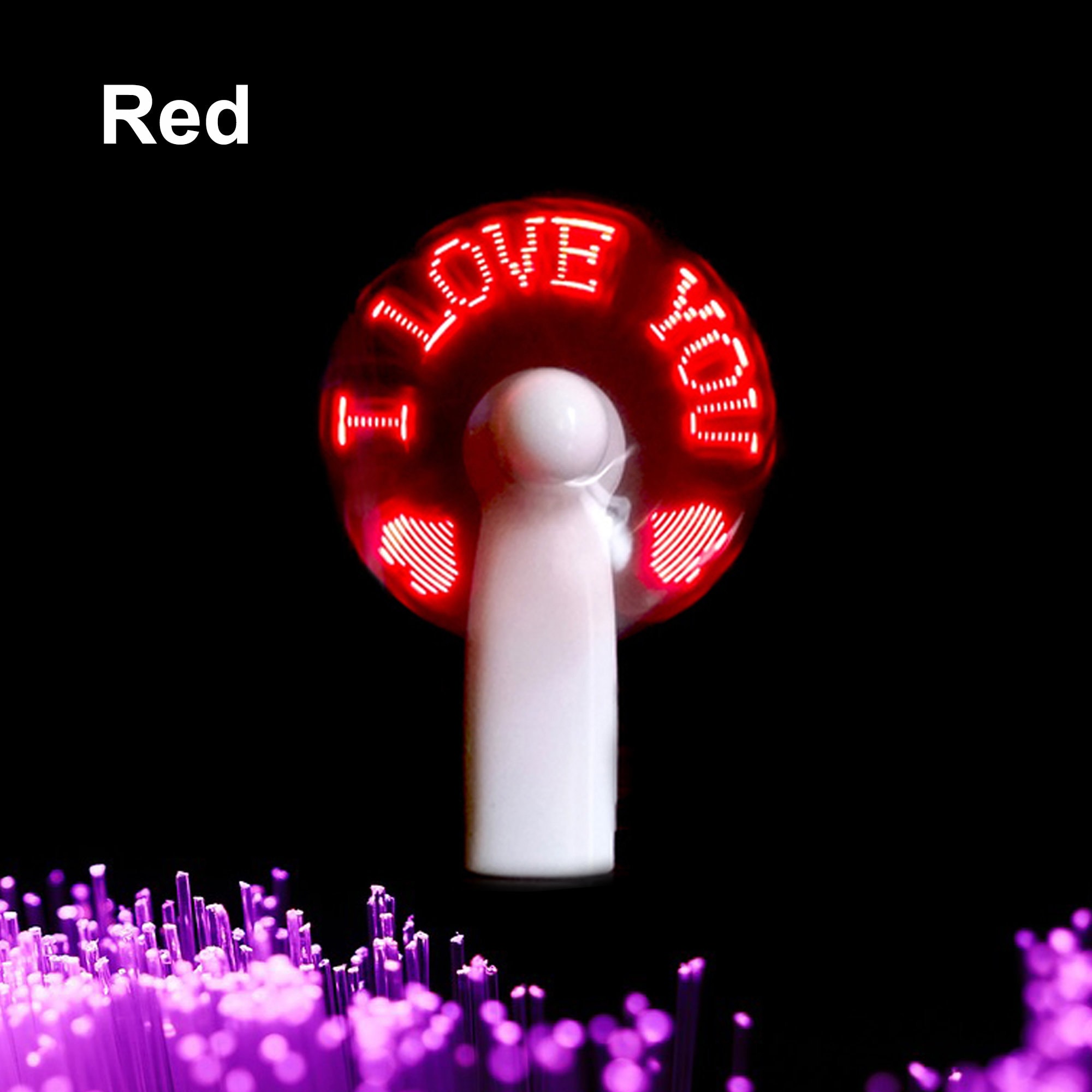 Light Up Fan,Personalize Hand Fan,Message Led Hand Fan,Customizable Fan,Personalise Fan