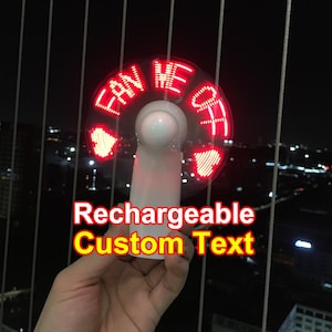 LED Fan,Personalize Fan,Custom Hand Fan,Handheld Fan,Mini Fan,Light Up Hand Fan,Portable Fan