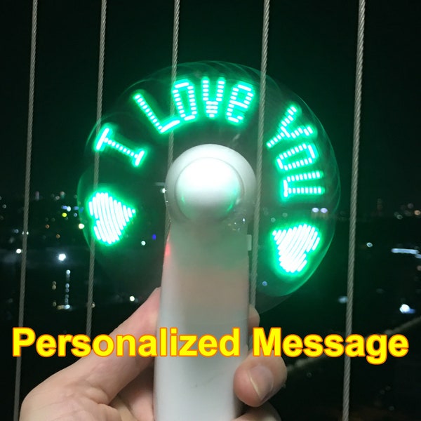 Custom Fan,Portable Fan,Message Led Hand Fan,Mini Ventilateur,Led Hand Fan