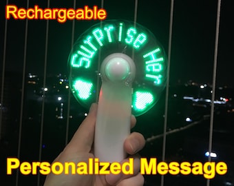 Personalize LED Fan,Custom Hand Fan,Personalize Hand Fan,Mini Fan,Personalise Fan