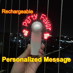 Abanico de recuerdo de fiesta, Abanico personalizado, Abanico de mano, Abanico LED, Mini ventilador, Abanico de mano personalizado