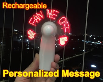 LED Fan,Personalize Fan,Custom Hand Fan,Handheld Fan,Mini Fan,Light Up Hand Fan,Portable Fan