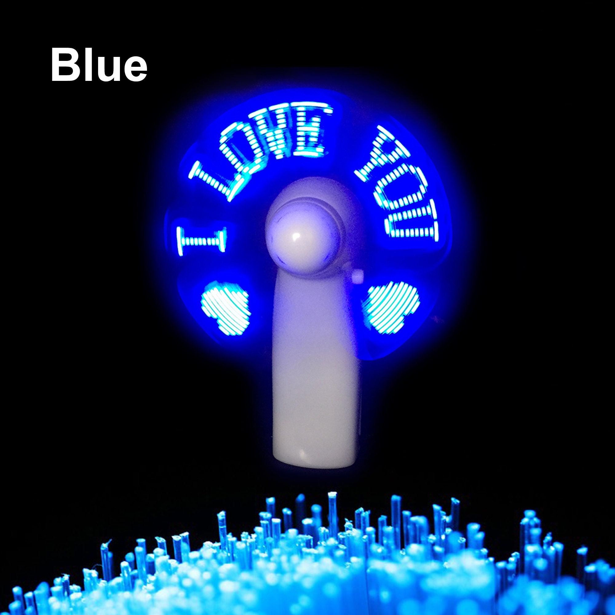 Light Up Fan,Personalize Hand Fan,Message Led Hand Fan,Customizable Fan,Personalise Fan