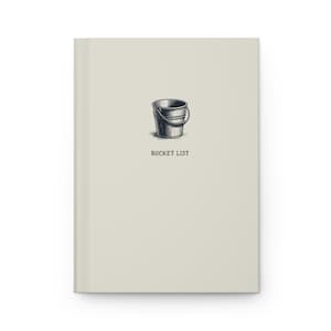 Bucket List Journal - Rustic Hand-Illustrated Vintage Inspired Design Hardcover Bucketlist Goal Notebook