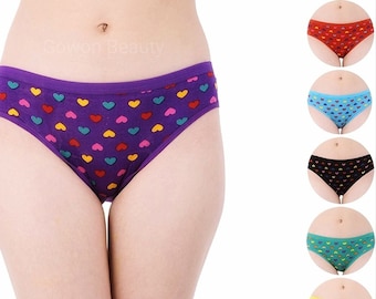 Set of 6 multicolour panty/undergarments/underwear for women