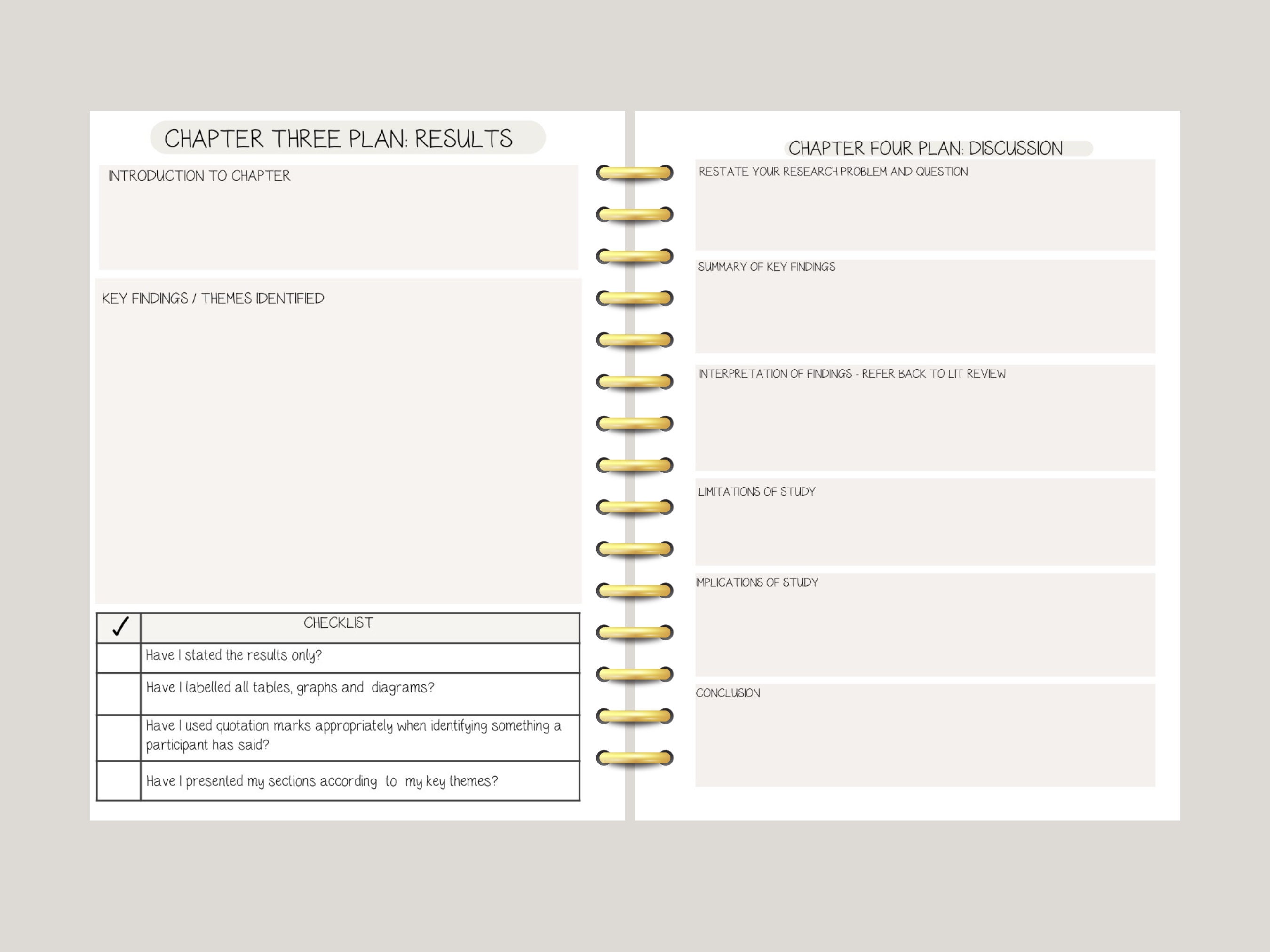 dissertation planner etsy