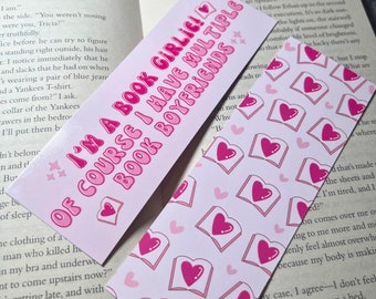 Book boyfriend bookmark / romance bookmark / cute bookmark / bookish gifts